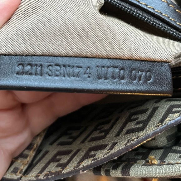 𝐅𝐄𝐍𝐃𝐈 Vintage Zucchino Nylon Monogram Pillow Shoulder Bag Tote - Picture 6 of 15